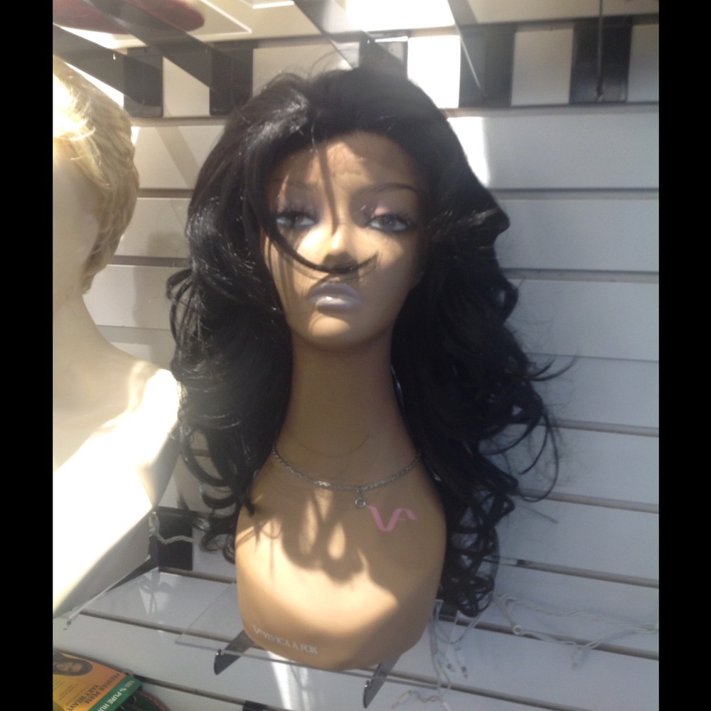 Black wig Lacefront 3 inch Freepart wig curly wig